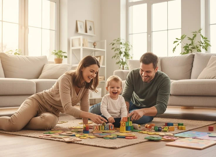 Family playing together
