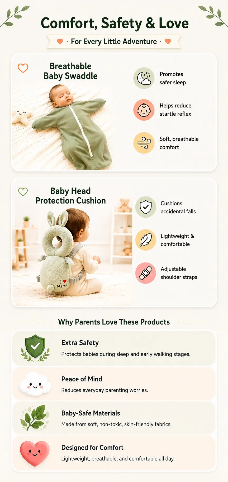 Comfort, Safety and Love product details